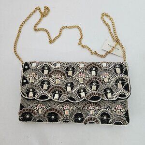 Francesca's Ornate Clutch Purse Beaded